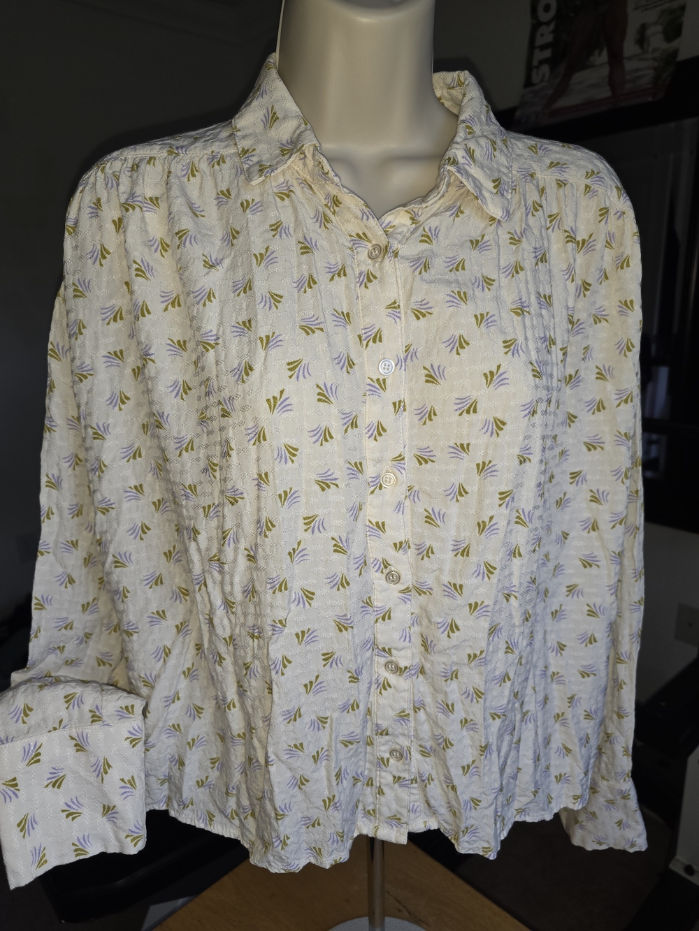 Melrose and Market Cream Button-Down Shirt